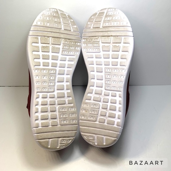 bcg Memory Foam Women’s Netted Burgundy Gold Metallic Sneaker : Sz 8.5B - Picture 9 of 9